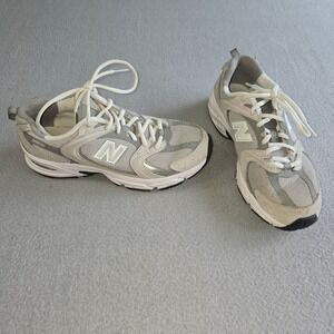New Balance 530 Sneakers Men 5 Women 6.5 Grey Silver MR530CK Retro Running Shoes